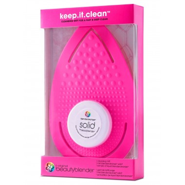 beautyblender keep.it.clean - Рукавичка для очищения спонжей РОЗОВАЯ + и мини мыло 1 + 30гр