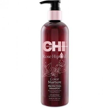 CHI Rose Hip Oil Shampoo - Шампунь с маслом розы и кератином 739 мл.