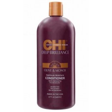 CHI Deep Brilliance Olive & Monoi Optimum Moisture Conditioner - Кондиционер для поврежденных волос 946мл