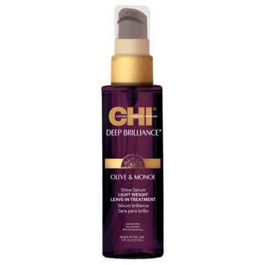 CHI Deep Brilliance Olive & Monoi Shine Serum - Несмываемая сыворотка для волос 89мл