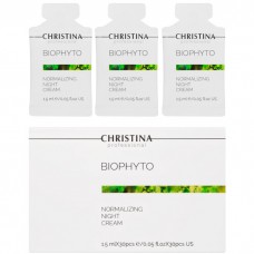 CHRISTINA BIOPHYTO Normalizing Night Cream - Нормализующий ночной крем 30 х 1.5мл