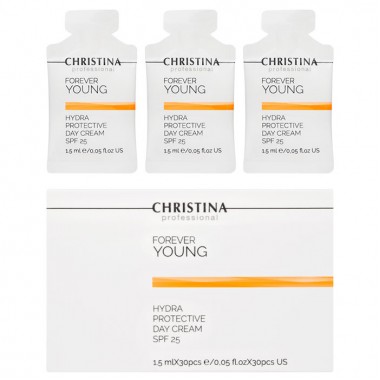 CHRISTINA FOREVER YOUNG Hydra Protective Day Cream SPF25 - Дневной гидрозащитный крем СЗФ 25, 30 х 1.5мл