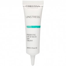 CHRISTINA Unstress Pro-Biotic Day Cream Eye & Neck SPF8 - Дневной крем для кожи вокруг глаз и шеи SPF8, 30мл