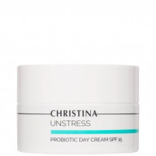 CHRISTINA Unstress Pro-Biotic Day Cream SPF15 - Дневной крем с пробиотическим действием SPF15, 50мл