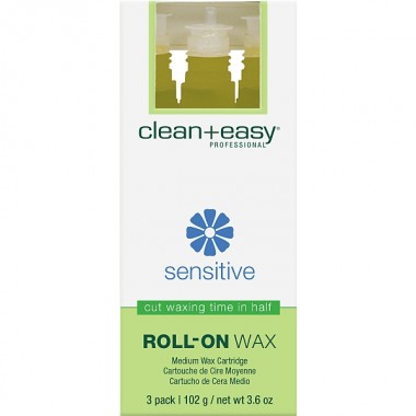 clean+easy Wax Azulene - Воск в катридже "Азуленовый" д/тела 34гр