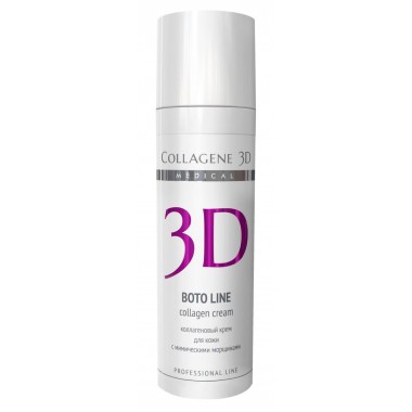 Collagene 3D Cream BOTO LINE - ПРОФ Крем для лица с Syn®-ake комплексом, коррекция мимических морщин 30мл