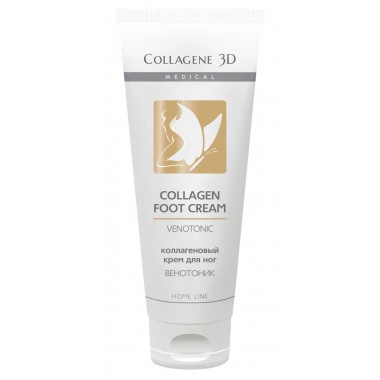 Collagene 3D Cream Foot VENOTONIC - Коллагеновый крем для ног с экстрактом конского каштана 75мл