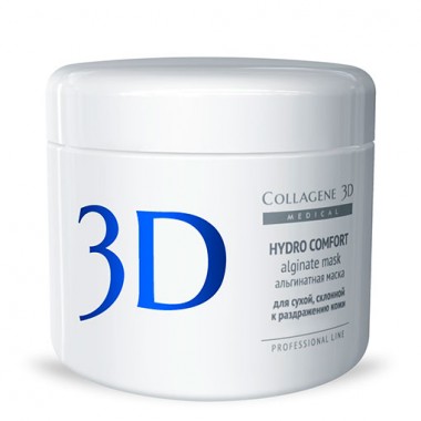 Collagene 3D Mask HYDRO COMFORT - ПРОФ Альгинатная маска для лица и тела с экстрактом алое вера 200гр