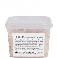 Davines SOLU/ sea salt scrub cleanser - Глубокая очищающая паста-скраб 250мл