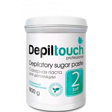 Depiltouch Depilatory Sugar Paste №2 SOFT - Сахарная паста для депиляции МЯГКАЯ 800гр