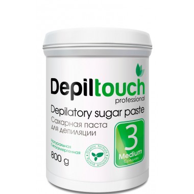 Depiltouch Depilatory Sugar Paste №3 MEDIUM - Сахарная паста для депиляции СРЕДНЕЙ плотности 800гр