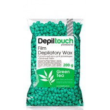 Depiltouch Film Depilatory Wax GREEN TEA - Горячий гранулированный плёночный воск ЗЕЛЁНЫЙ ЧАЙ 200гр