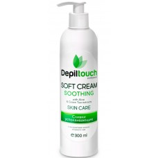 Depiltouch Skin Care SOFT CREAM SOOTHING - Сливки успокаивающие с экстрактом АЛОЭ и ЗЕЛЁНОГО ЧАЯ 300мл