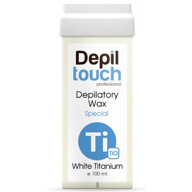 Depiltouch Depilatory Wax Special WHITE TITANIUM - Тёплый воск для депиляции Специальный БЕЛЫЙ ТИТАН 100мл