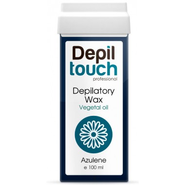 Depiltouch Depilatory Wax Vegetal Oil AZULENE - Тёплый воск для депиляции (мягкий) + 40С с натуральным маслом АЗУЛЕН 100мл