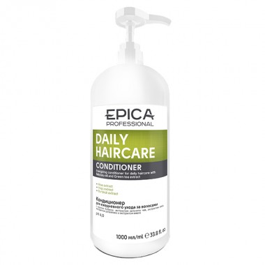 EPICA Professional DAILY CARE CONDITIONER - Кондиционер для ежедневного использования с маслом бабассу и экстрактом зеленого чая 1000мл