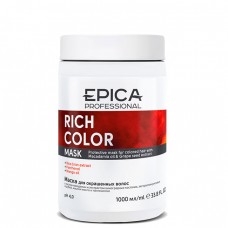EPICA Professional RICH COLOR MASK - Маска для окрашенных волос с маслом макадамии и экстрактом виноградных косточек 1000мл