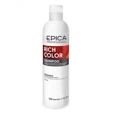 EPICA Professional RICH COLOR SHAMPOO - Шампунь для окрашенных волос с маслом макадамии и экстрактом виноградных косточек 300мл
