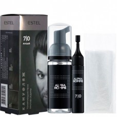 Estel Alpha Homme - Набор для камуфляжа волос 7/0 Русый 10мл + 10мл + перчатки