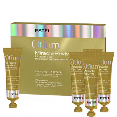 Estel Otium Miracle Revive - Сыворотка-вуаль для волос "Мгновенное восстановление" 5 х 23мл