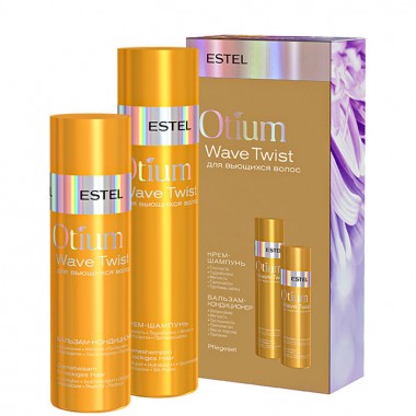 Estel Otium Wave Twist - Набор для вьющихся волос (Крем шампунь + Бальзам-кондиционер) 250 + 200мл