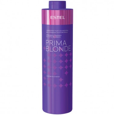 Estel Prima Blonde - Шампунь оттеночный серебристый для холодных оттенков блонд 1000мл