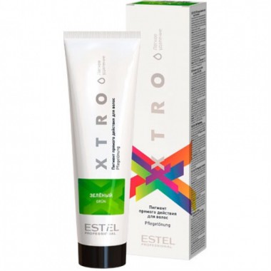 Estel XTRO White - Пигмент прямого действия для волос Зелёный 100мл