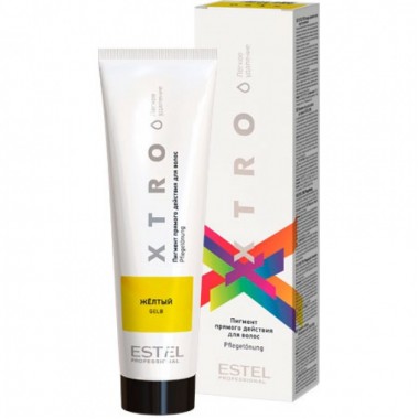 Estel XTRO White - Пигмент прямого действия для волос Жёлтый 100мл