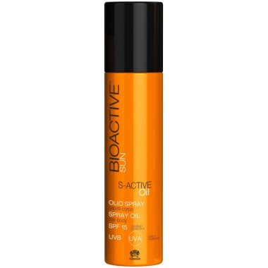 Farmagan Bioactive Sun S-Active Spray Oil for Body SPF15 - Спрей-масло для волос и тела СЗФ15, 200мл