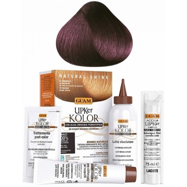GUAM UPKer KOLOR - Краска для волос без аммиака 5.77 Светло-каштановый фиолетовый интенсивный 5 компанентов