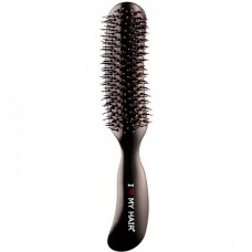 I LOVE MY HAIR "Therapy Brush" 18280 - Парикмахерская щетка Чёрная глянцевая M, 37 х 46 х 210мм