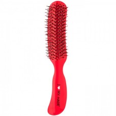 I LOVE MY HAIR "Therapy Brush" 18280 - Парикмахерская щетка Красная глянцевая M, 37 х 46 х 210мм