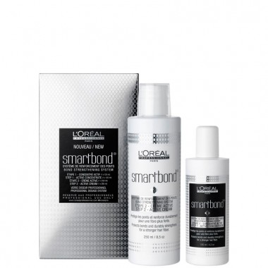 L'OREAL Professionnel Smartbond: Step 1 Active Concentrate + Step 2 Active Cream - Профессиональный комплект: Атактивный концентрат + Активный крем для волос 125 + 250м