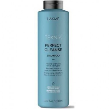 LAKME TEKNIA NEW! PERFECT CLEANSE SHAMPOO - Мицеллярный шампунь для глубокого очищения волос 1000мл
