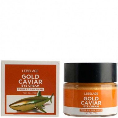LEBELAGE Eye Cream GOLD CAVIAR - Крем для глаз с ЗОЛОТОМ и ЭКСТРАКТОМ ИКРЫ 70мл