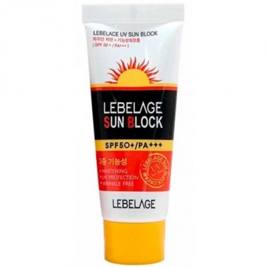 LEBELAGE UV Sun Block SPF 50+/PA+++ - Крем для лица солнцезащитный 70мл