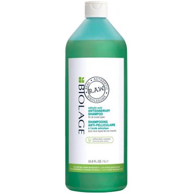 MATRIX BIOLAGE R.A.W. SCALP CARE Antidandruff Shampoo - Шампунь против перхоти с экстрактом розмарина и коры ивы 1000мл