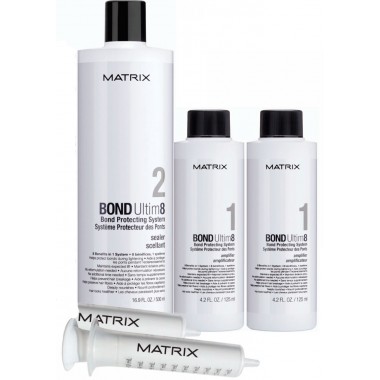 MATRIX BOND Ultim8 Salon Kit - Набор средств для защиты волос (шаг 1 + шаг 2), 2 х 125мл + 1 х 500мл
