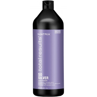 MATRIX total resalts™ SO SILVER Shampoo - Шампунь для нейтрализации желтизны у блондинок 1000мл