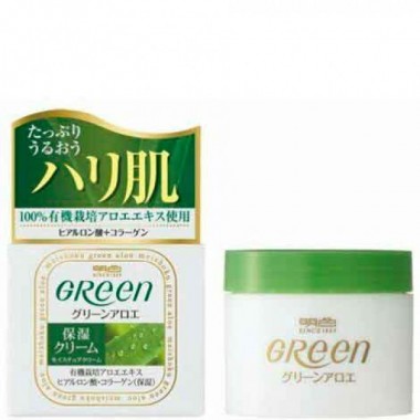 Meishoku Green plus Aoe Moisture Cream - Крем увлажняющий для сухой кожи лица с АЛОЭ 48гр