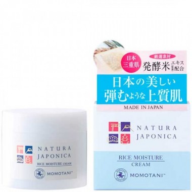 MOMOTANI Natura Japonica Rice Moisture Cream - Крем для лица Увлажняющий с ЭКСТРАКТОМ РИСА 48гр