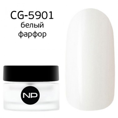 nano professional Gel - Гель классический цветной CG-5901 белый фарфор 5мл