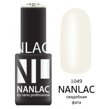 nano professional NANLAC - Гель-лак камуфлирующий NL 1049 свадебная фата 6мл