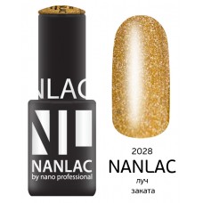 nano professional NANLAC - Гель-лак Металлик NL 2028 луч заката 6мл