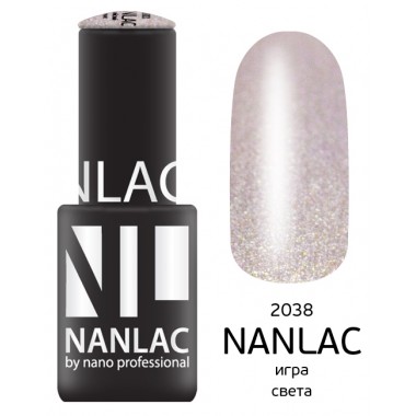 nano professional NANLAC - Гель-лак Металлик NL 2038 игра света 6мл