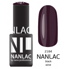 nano professional NANLAC - Гель-лак NL 2184 Black Wine 6мл