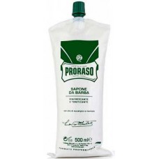 PRORASO GREEN SHAVING CREAM - Концентрированный Крем-мыло для бритья ЗЕЛЁНЫЙ 500мл