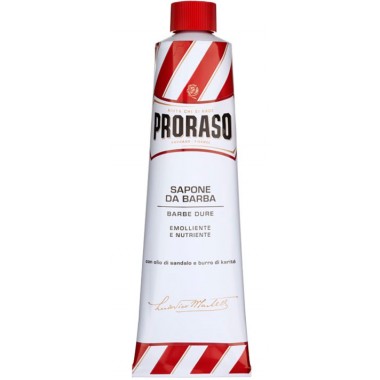 PRORASO RED SHAVING CREAM - Концентрированный крем-мыло для бритья КРАСНЫЙ 150мл