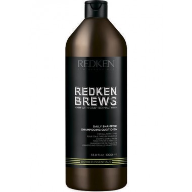REDKEN BREWS Daily Shampoo - Шампунь для ежедневного ухода за волосами и кожей головы 1000мл