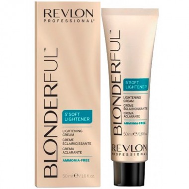 REVLON Professional BLONDERFUL 5`Soft Lightener Cream - 5-минутный осветляющий крем 50мл